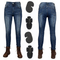Protective Jeans Women Motorcycle Pants Blue Moto Jeans Protective Gear Blue Motorbike Trousers Motocross Pants Moto Pants