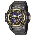Sport Watch Military Wristwatch for Men Alarm Stopwatch LED Digital Back Light Dual Time Display Waterproof Watch Men 8007