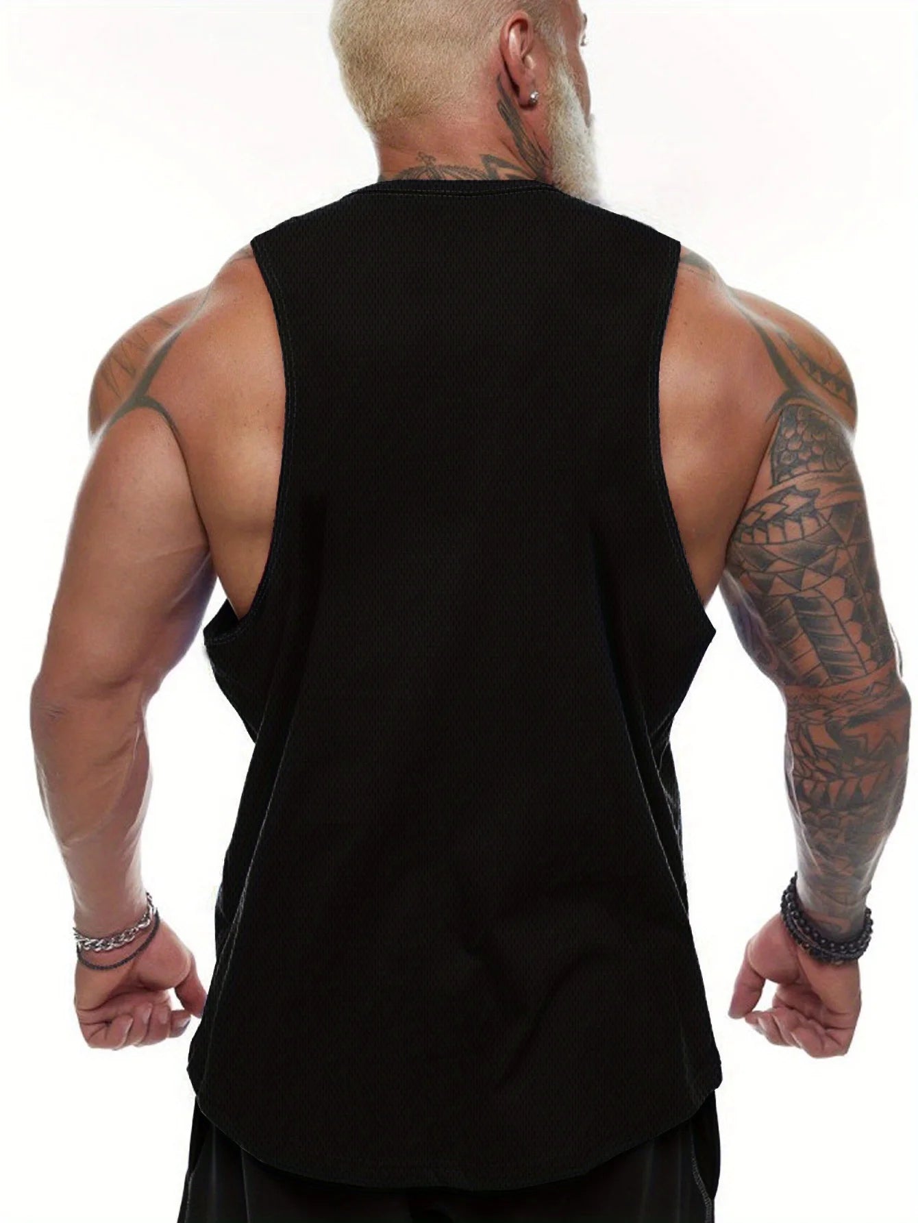 Fashionable trend muscular man, simple and creative HOPE music melody, printed t-shirt