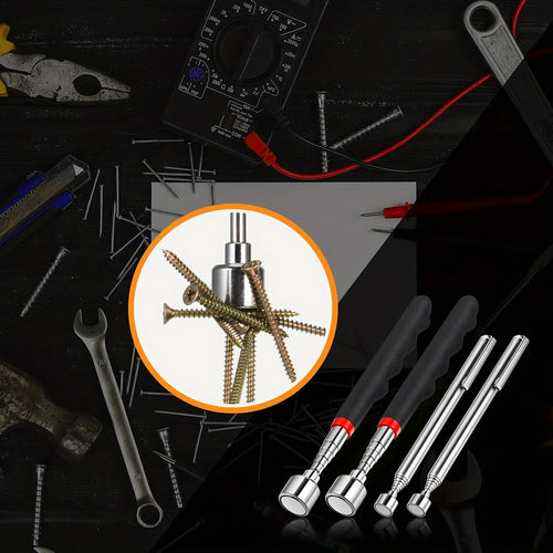 Aimant Télescopique de Récupération – Ramasse Objets Métalliques Zones Inaccessibles