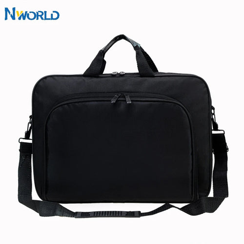 15.6 Inch 17 in Laptop Bag Business Portable Nylon Computer Handbags Laptop Shoulder Handbag Zipper Shoulder Simple Style