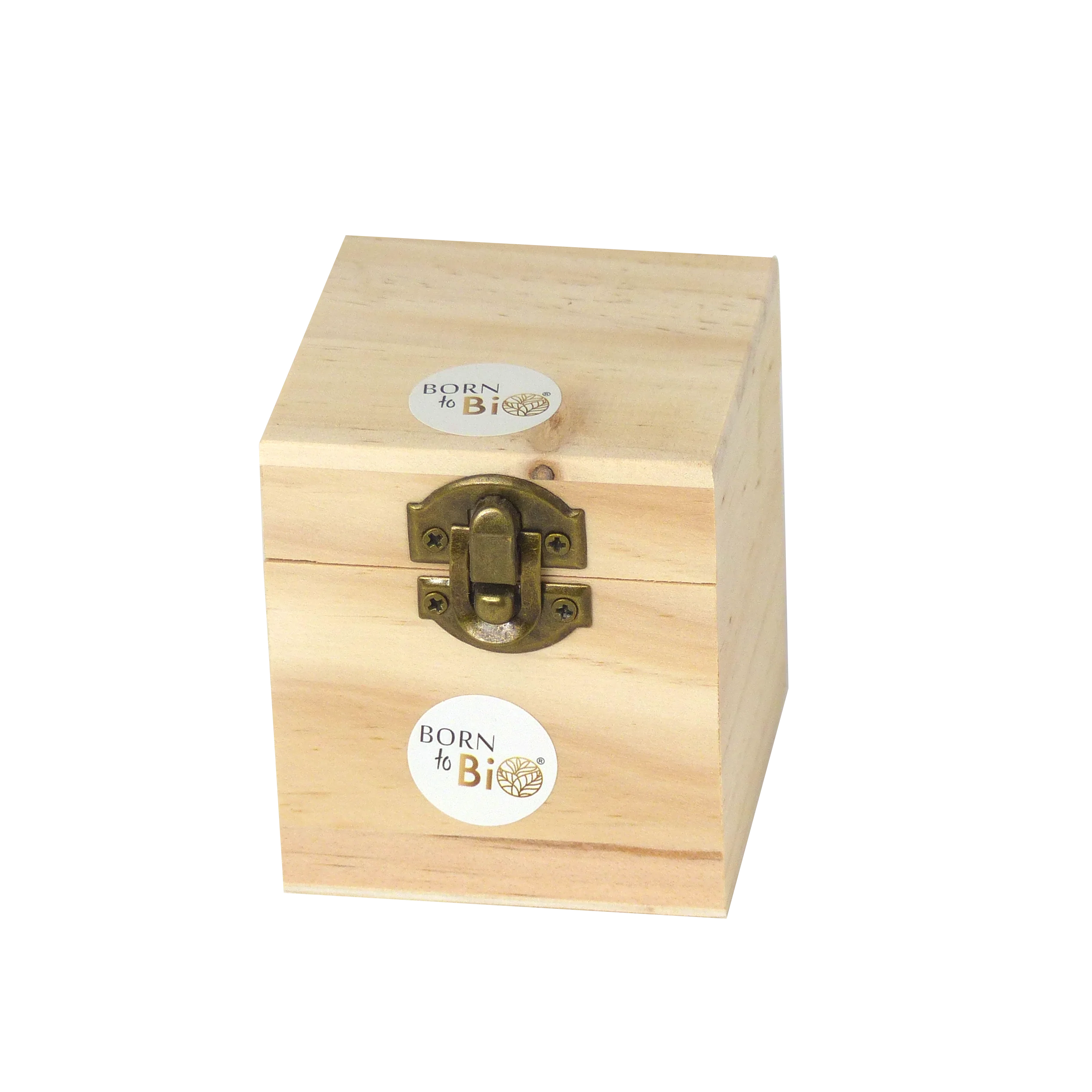 Wooden box for 4 oil bottles