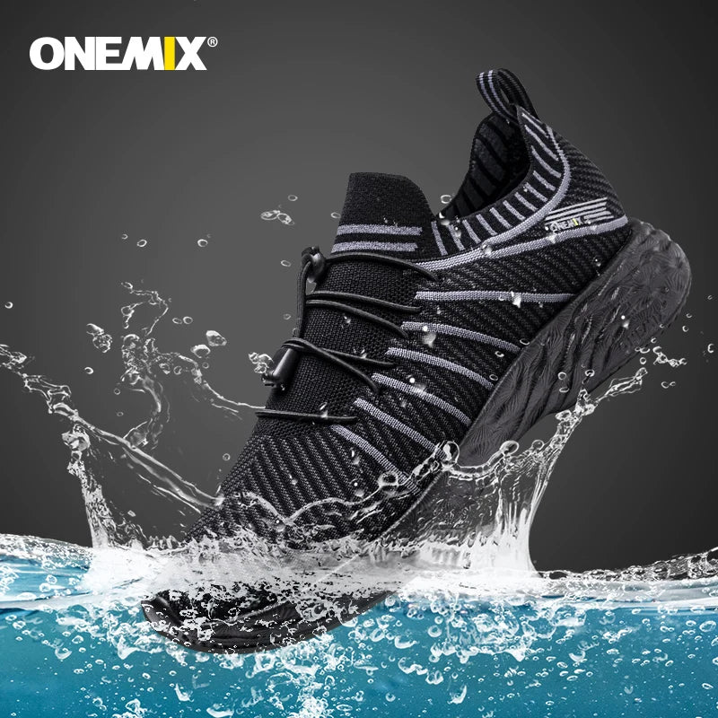 ONEMIX 2026 Men's Running Shoes Non-slip Shock Absorption Sneaker Lightweight Tennis Shoe Waterproof Men's Breathable Casual Shoes