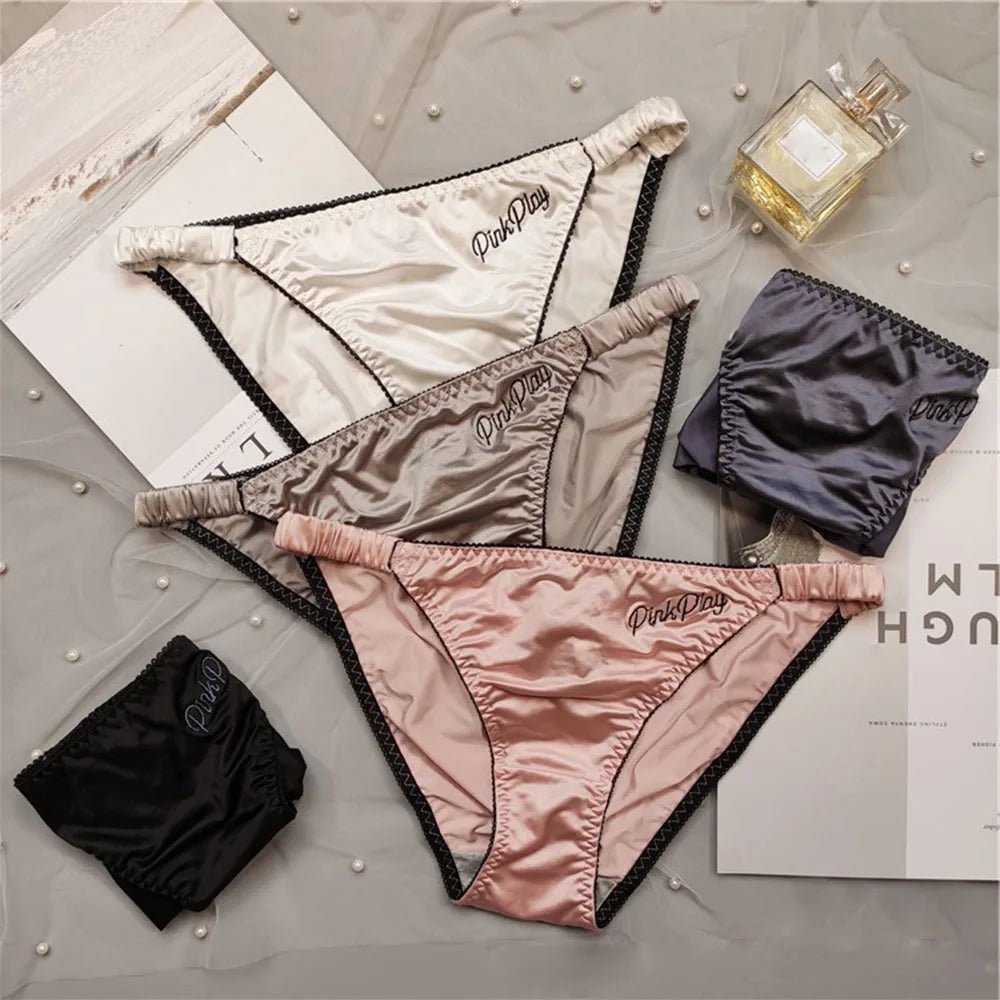 1Pc Women's Seamless Panties Ultra-thin Panties Fashion Sexy Girl low-Rise Ruffles Embroidery Smooth Fitness Panties