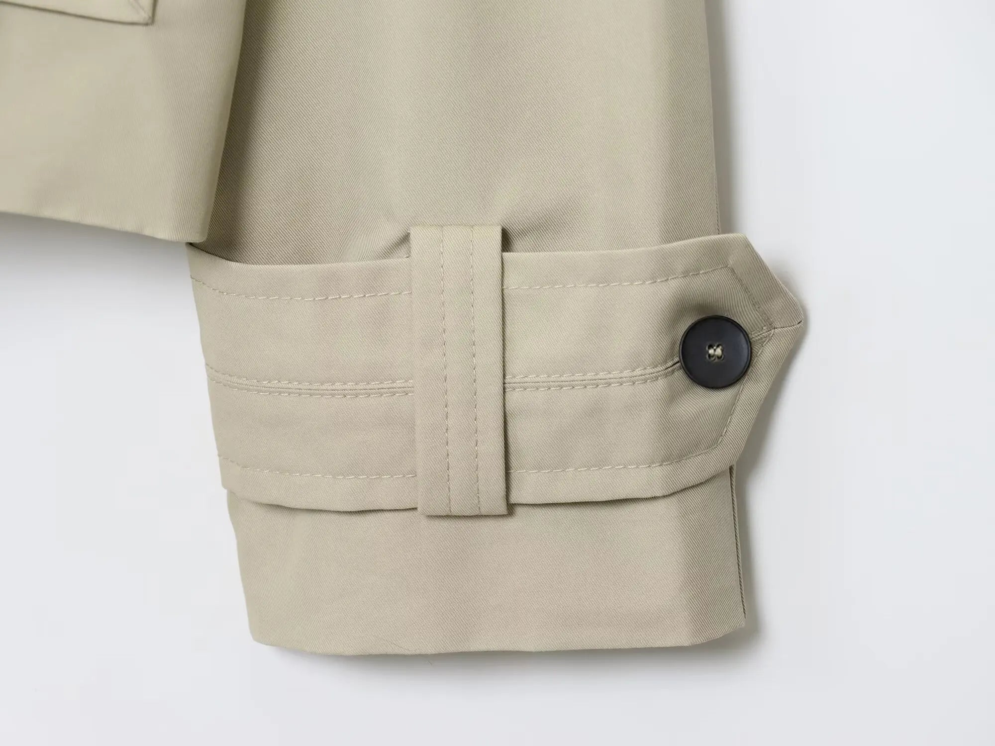 KAR&OT ZA 2025 Autumn New Double P Row Button Closed Lapel Long Sleeve Loose Casual Short Windbreaker Jacket 0518240