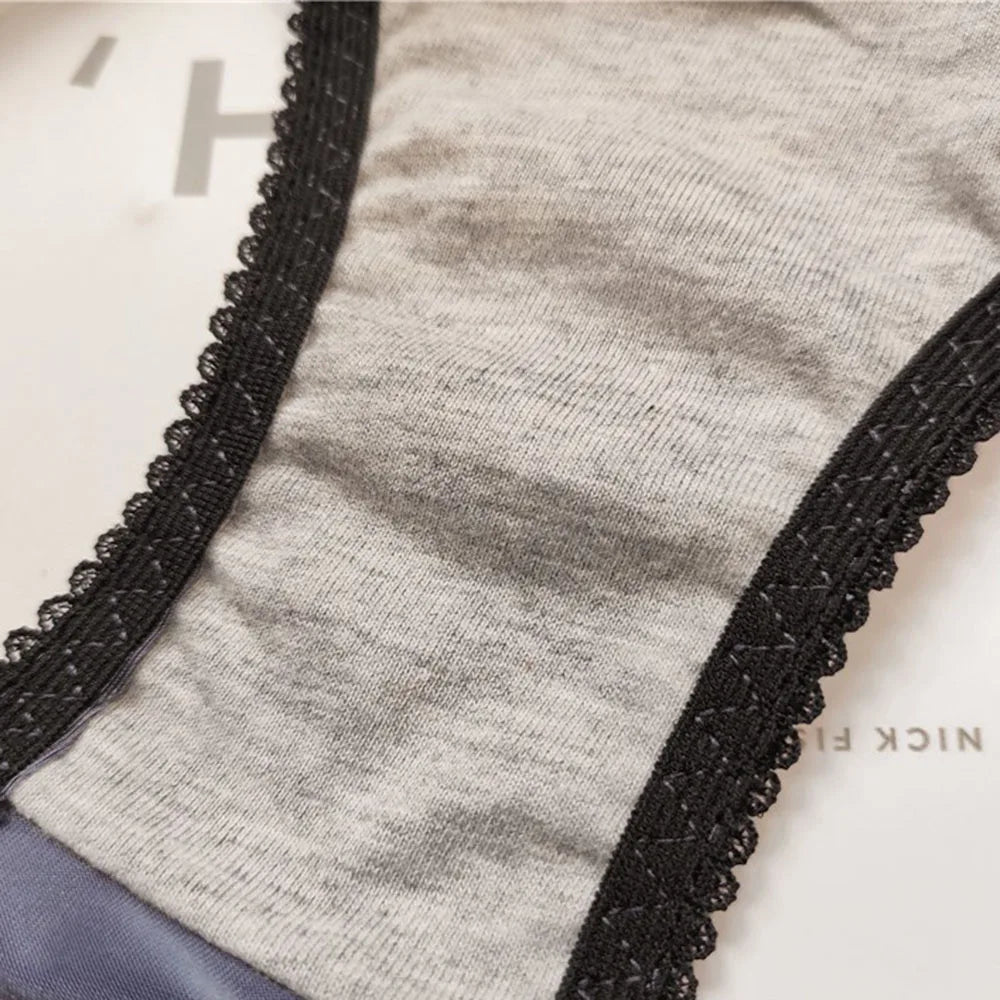 1Pc Women's Seamless Panties Ultra-thin Panties Fashion Sexy Girl low-Rise Ruffles Embroidery Smooth Fitness Panties