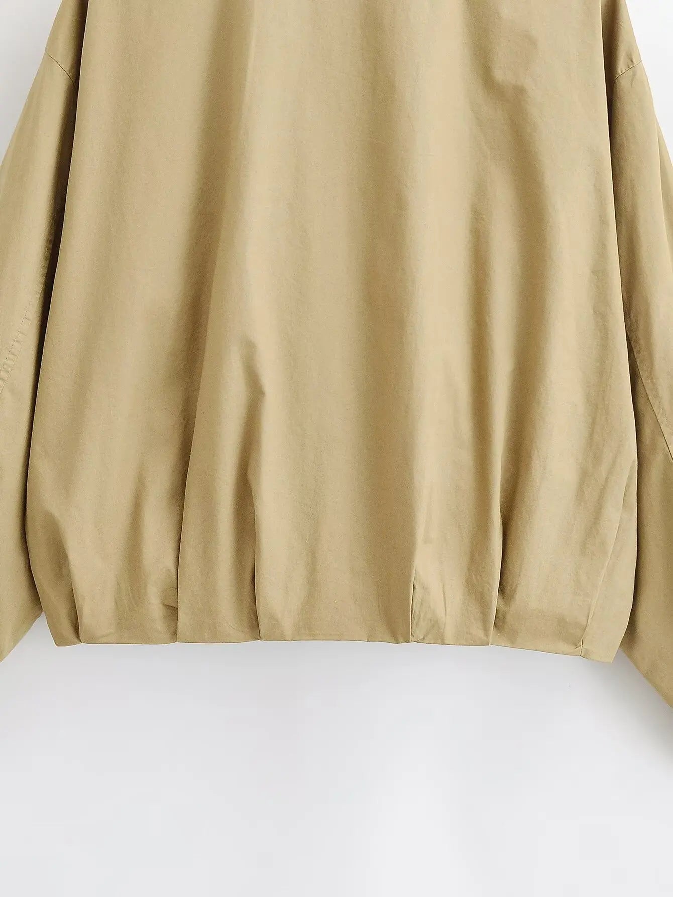 TAOP&ZA 2026 Women's Spring Commuter Fashion Loose Casual Style Balloon Style Lapel Long Sleeve Coat 8372200