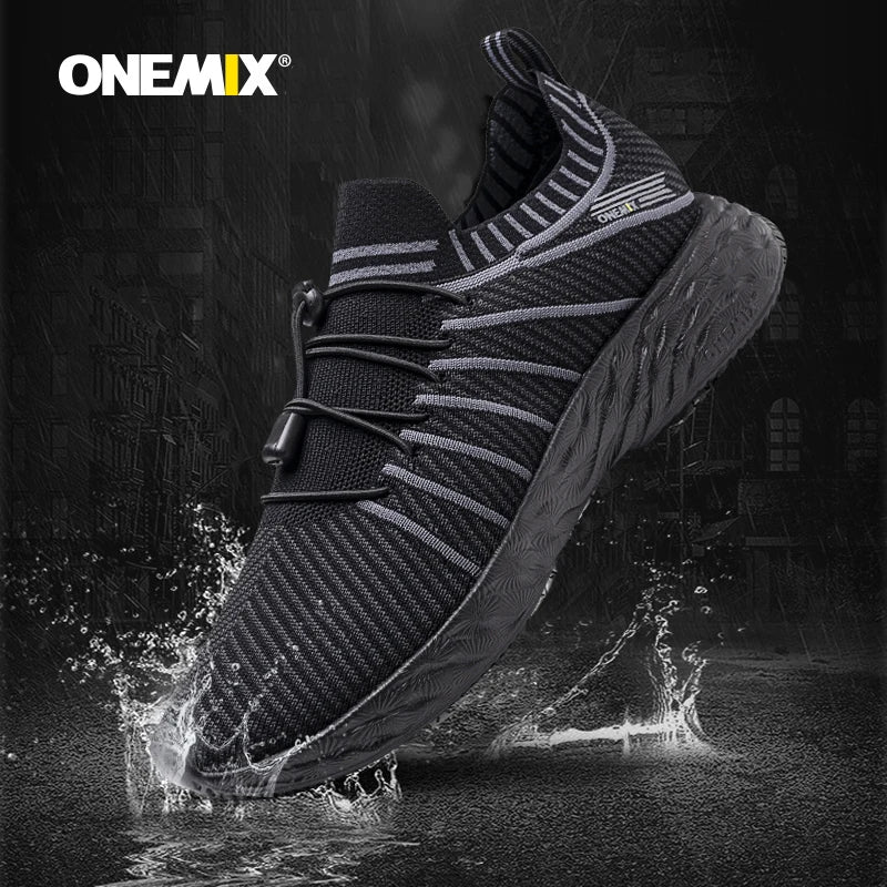 ONEMIX 2026 Men's Running Shoes Non-slip Shock Absorption Sneaker Lightweight Tennis Shoe Waterproof Men's Breathable Casual Shoes
