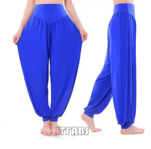 New Style Women High Waist Athletic Harem Pant Baggy Bloom Pants Lantern Stretch Lady Casual Comfy Pant Plus Size M L XL 2XL 3XL
