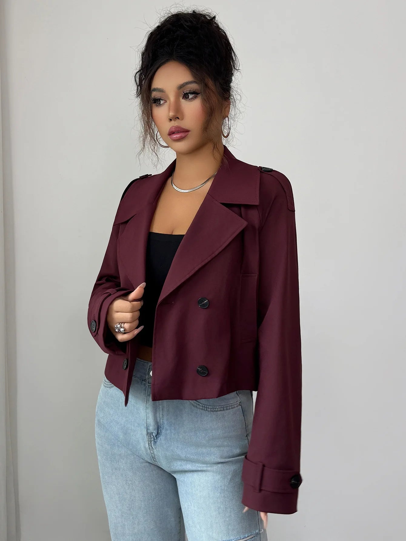 Autumn New Collection: Casual, Simple Long-sleeved Jacket, Vest Coat, Fashionable and Versatile Women's Clothing