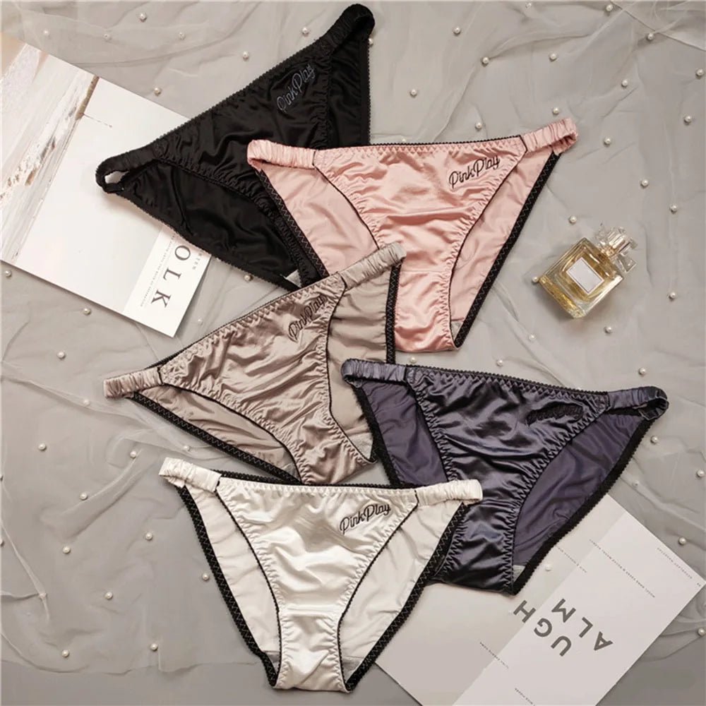 1Pc Women's Seamless Panties Ultra-thin Panties Fashion Sexy Girl low-Rise Ruffles Embroidery Smooth Fitness Panties
