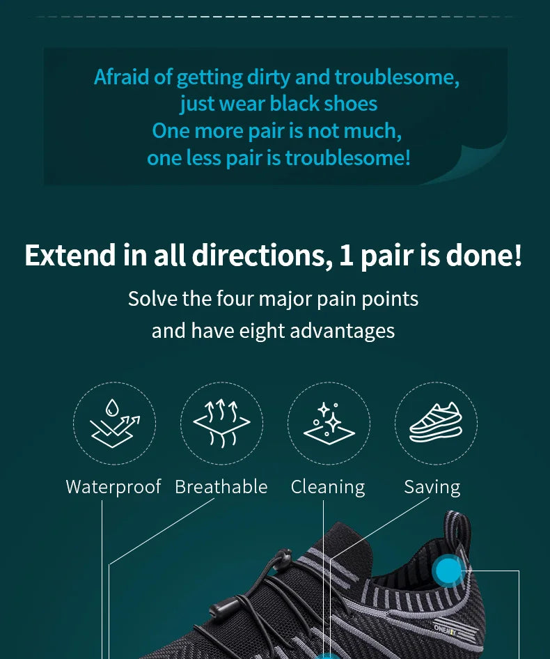 ONEMIX 2026 Men's Running Shoes Non-slip Shock Absorption Sneaker Lightweight Tennis Shoe Waterproof Men's Breathable Casual Shoes