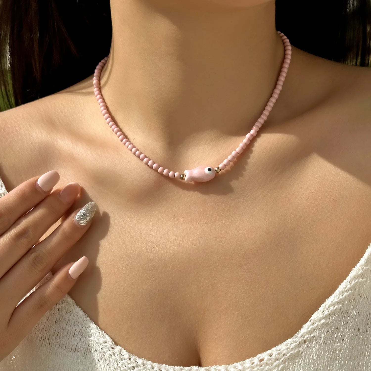 New Beach Style Seashell Necklace Beaded Choker Necklaces for Women Handmade Starfish Pendant Fashion Ocean Jewelry Чокер