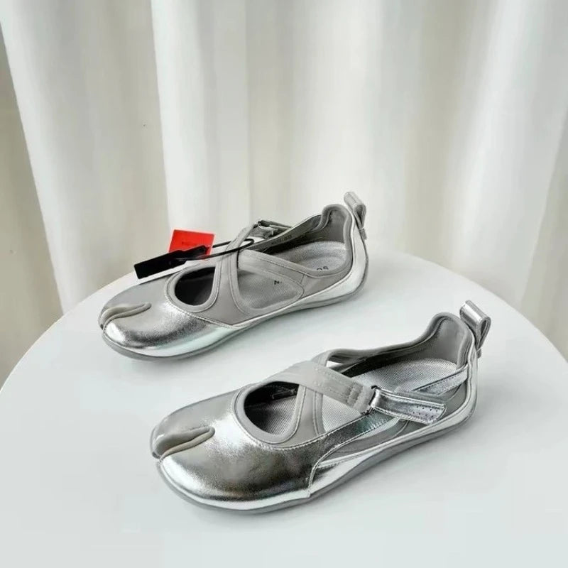 Chaussures plates décontractées Mary Jane à bout croisé pour femme, nouvelle collection 2026, polyvalentes