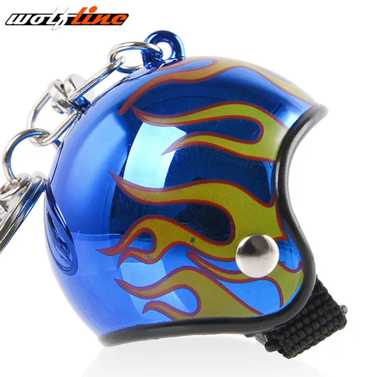 WOLFLINE Motorcycle Key Chain Helmet Keyring Motorbike Universal Accessories For Kawasaki Yamaha BMW Honda Benelli Harley Ducati