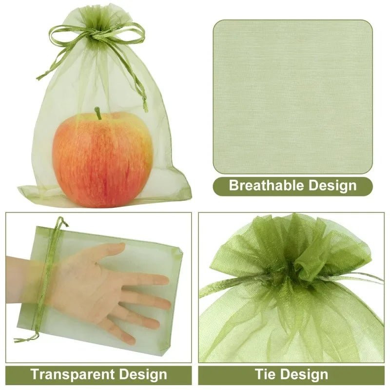 Filets de Protection Fruits & Légumes Anti-Insectes & Oiseaux – Lot 1 à 100 pcs | Jardin