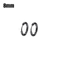 8-20mm Simple Stainless Steel Small Hoop Earrings for Women Men Minimal Gold Silver Black Color Huggie Hoops Jewelry Accessories