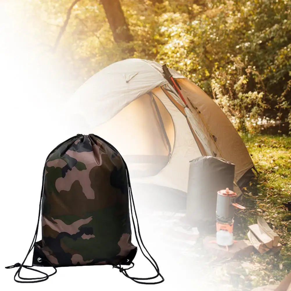 Sac à Dos Camouflage Léger à Cordon – Gym, Voyage, Camping & Randonnée | 43x34cm