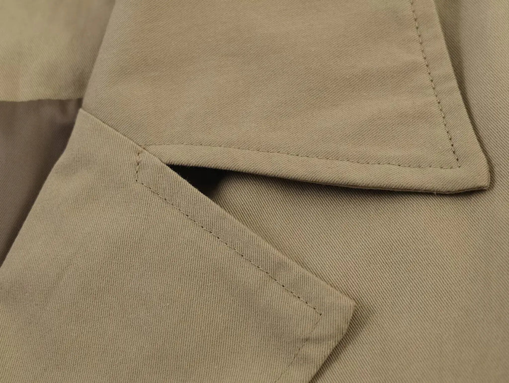 Women's Short Trench Coat New 2026 Spring Autumn Women Rolled-Up Sleeves Button Solid Color Elastic Waist Outerwear Female Tops