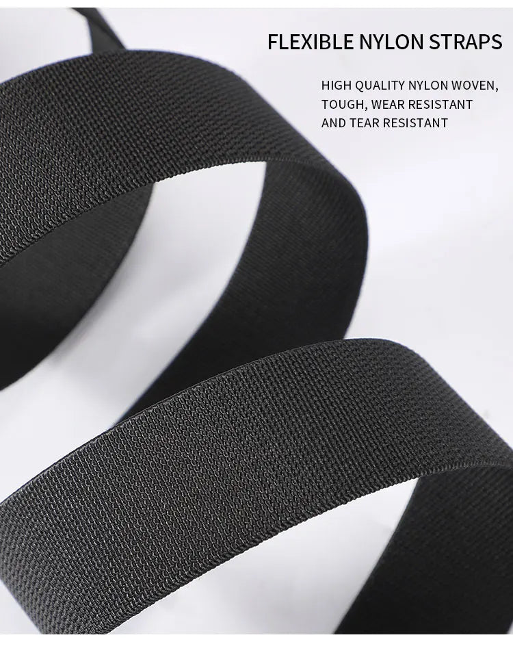 New Stretch Belt For Men and Women Quick Release Buckle Strong Real Nylon Unisex Elastic Belt Overalls Work Belt
