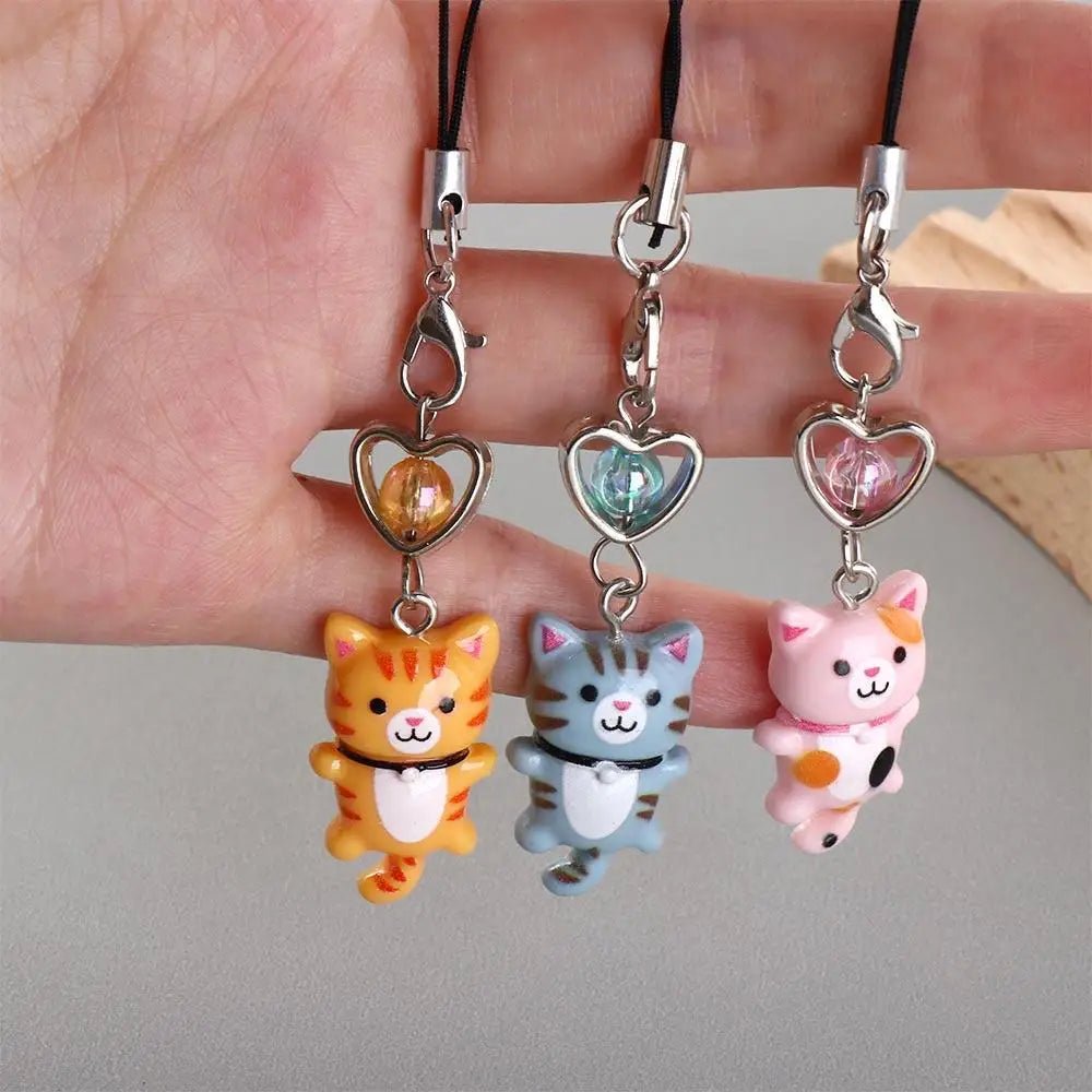 Pendentif Chat Porte-Clé Téléphone & Sac – Charm Anti-Perte Y2K Unisexe