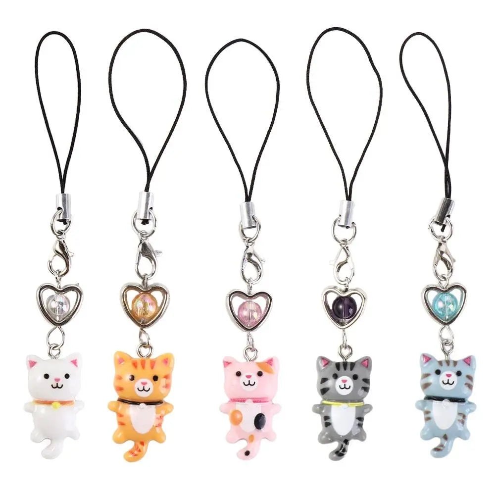 Pendentif Chat Porte-Clé Téléphone & Sac – Charm Anti-Perte Y2K Unisexe
