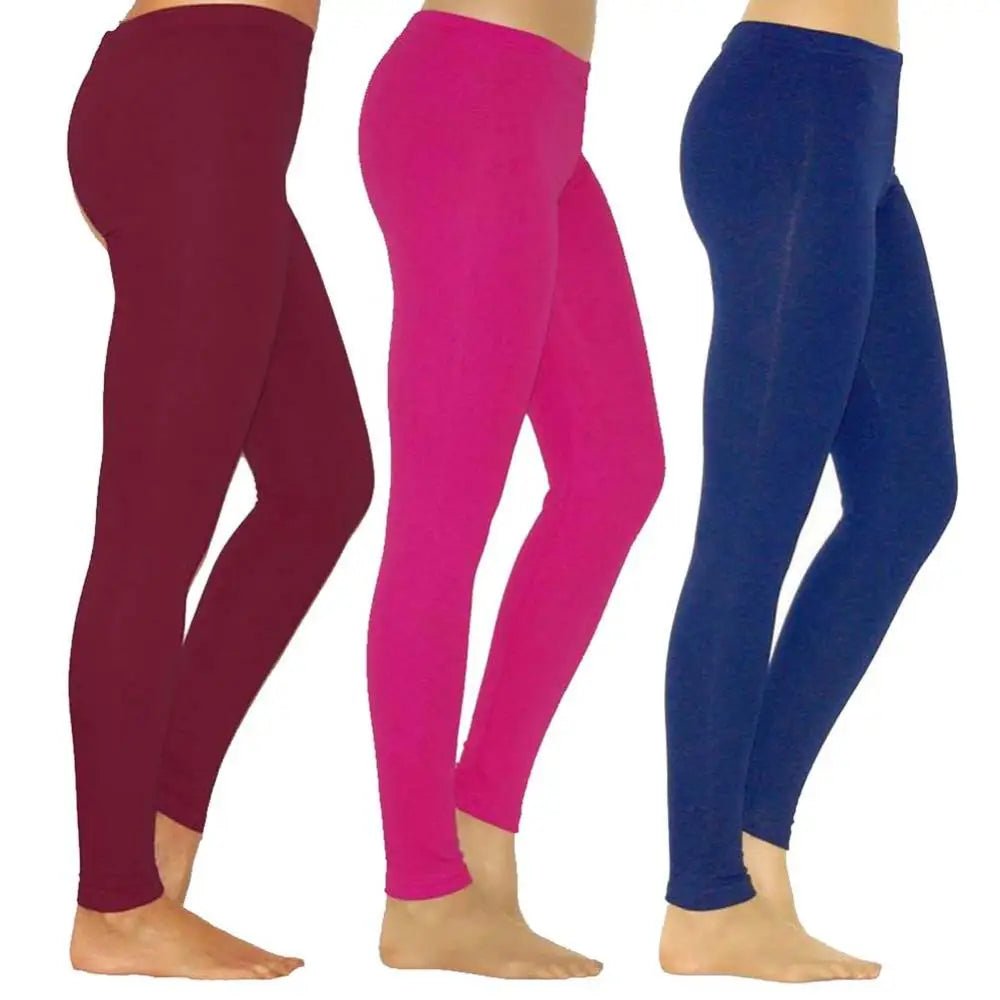 Milk Silk Leggings Women Solid Color Stretchy High Waist Slim Tights Autumn Winter Leggings Pencil Pants Trousers