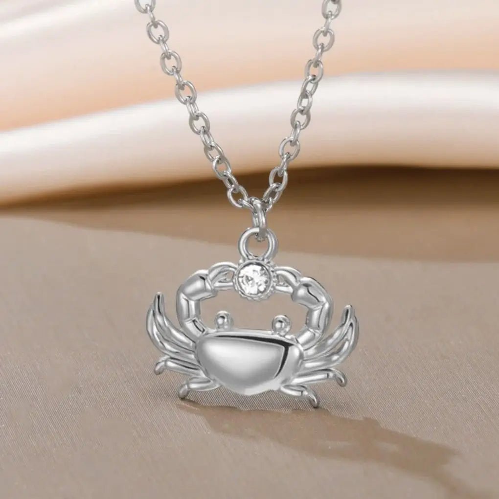 Unift Boho Ocean Style Sea Crab Necklace for Women Stainless Steel Gold Color Aesthetic Fashion Beach Summer Jewelry Gift New