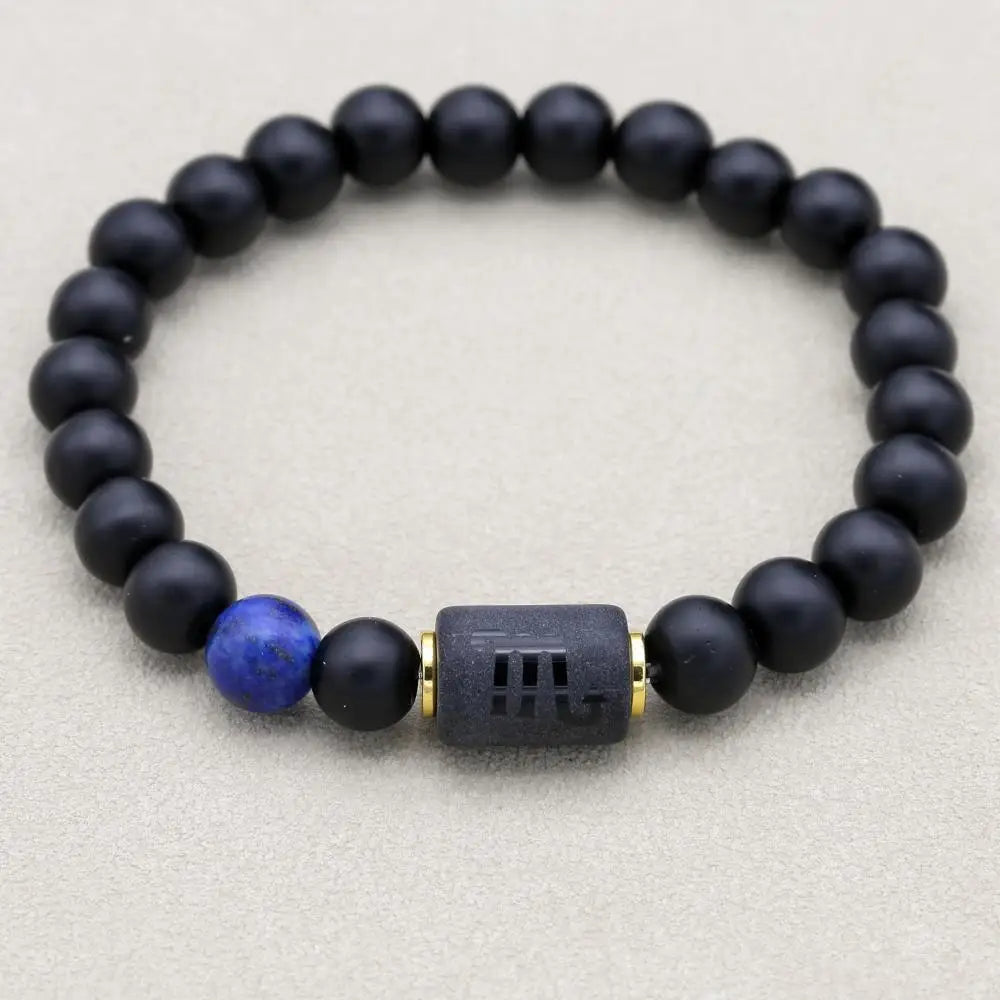 12 Constellation Bracelet Homme Zodiac Bangles Men Cancer Virgo Leo Libra Bracelet for Women Men Gift