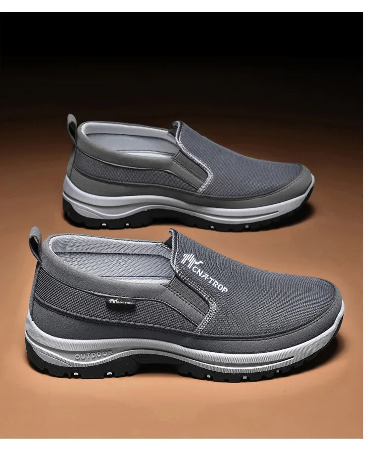 Mocassins en maille respirante pour hommes, chaussures décontractées de marque, baskets confortables antidérapantes, résistantes à l'usure, chaussures de conduite rétro pour hommes