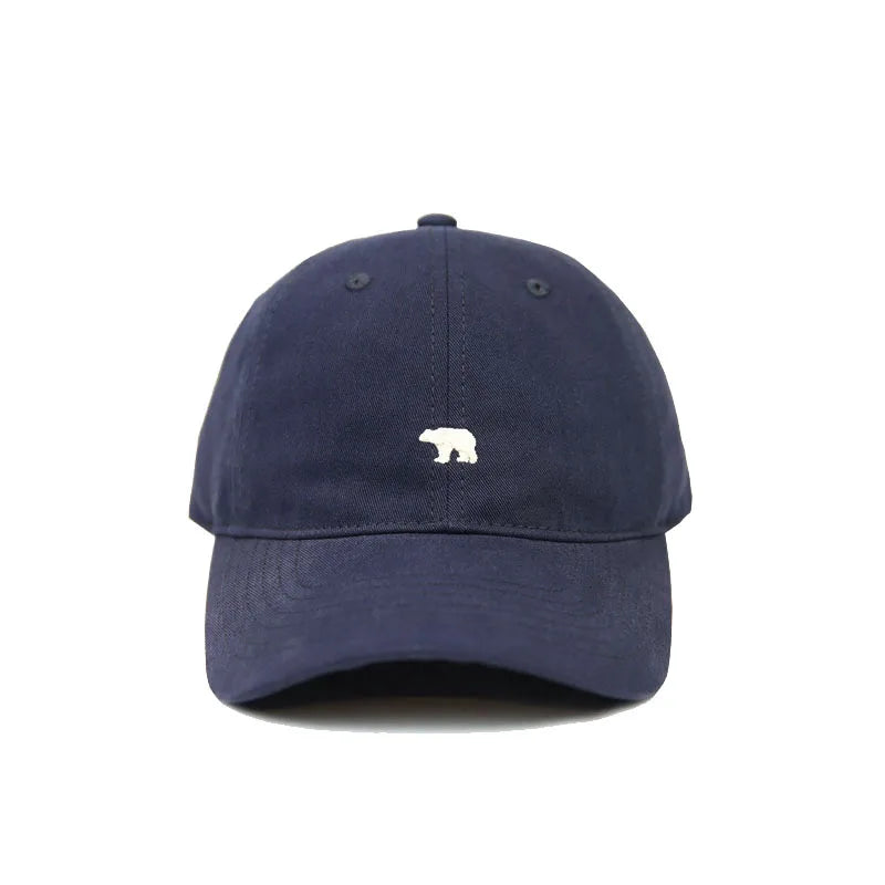 Fashion Baseball Cap for Women and Men Embroidery Polar Bear Hip Hop Snapback Caps Cotton Sun Hats Unisex Solid Color Visor Hats
