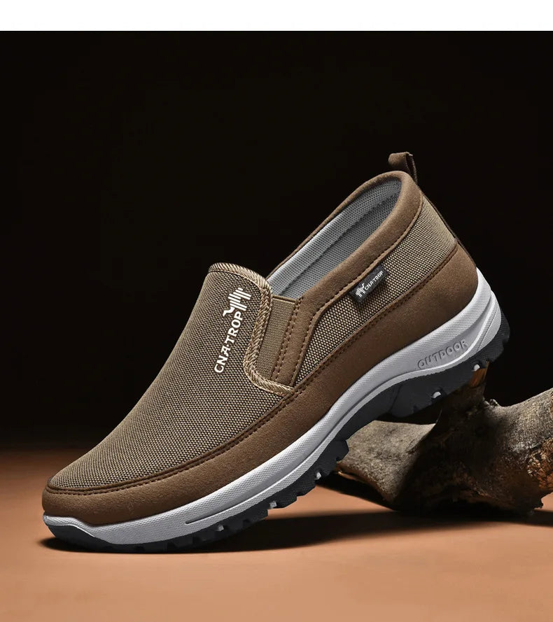 Mocassins en maille respirante pour hommes, chaussures décontractées de marque, baskets confortables antidérapantes, résistantes à l'usure, chaussures de conduite rétro pour hommes