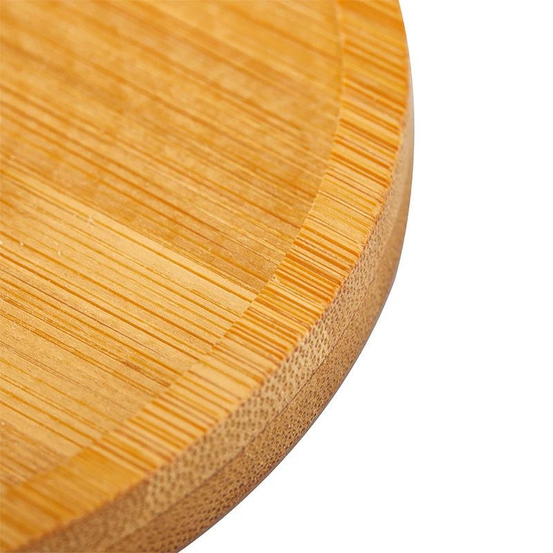 1Pc 6-12cm Bamboo Tray Bonsai Holder Round Plant Stand for Succulent Pot Wood Flower Pot Holder Garden Tools