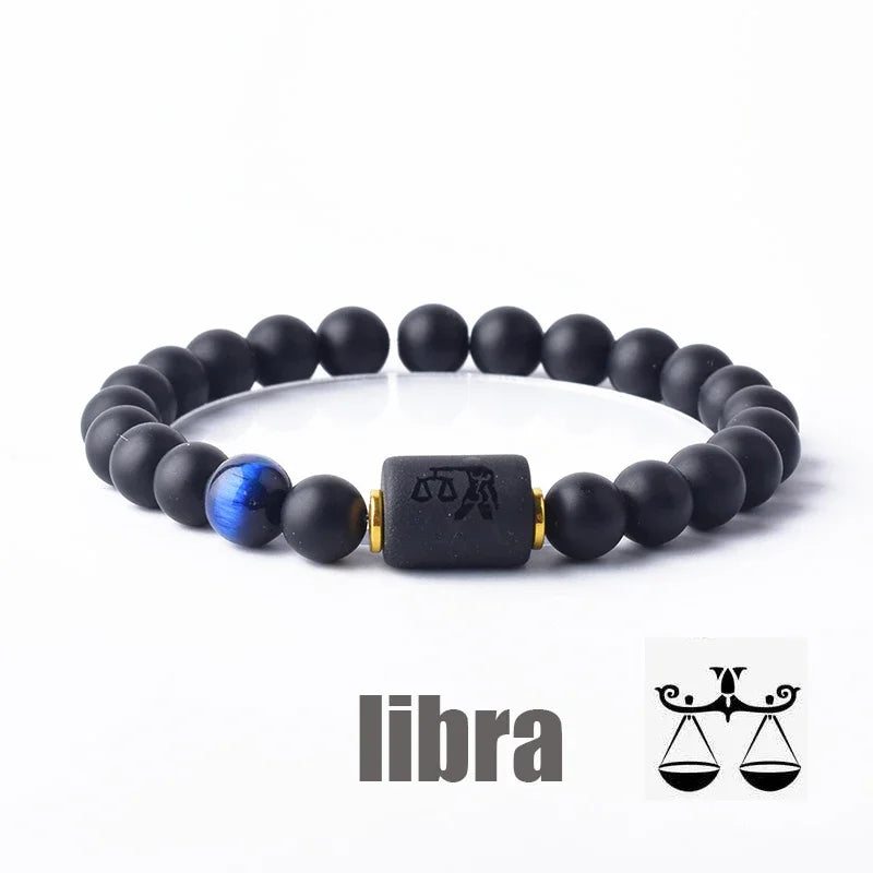 12 Constellation Bracelet Homme Zodiac Bangles Men Cancer Virgo Leo Libra Bracelet for Women Men Gift