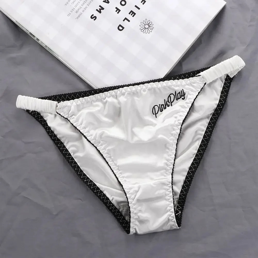 1Pc Women's Seamless Panties Ultra-thin Panties Fashion Sexy Girl low-Rise Ruffles Embroidery Smooth Fitness Panties