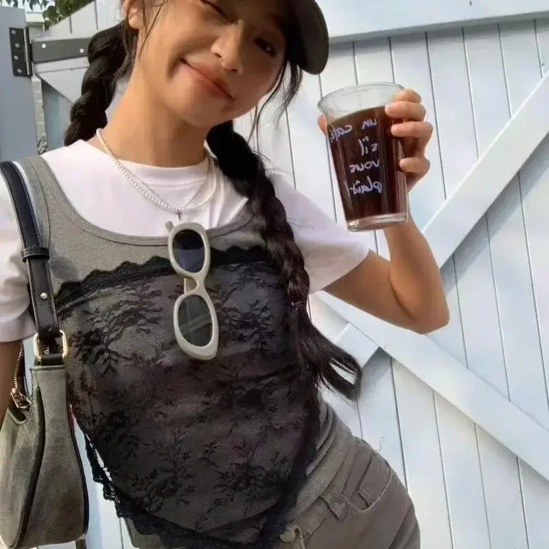 Triangle Short Skirt Half Skirt Butt Curtain Skirt Lace Trim Small Apron Knitting Lace Stacked Ins Korean Headscarf Accessories