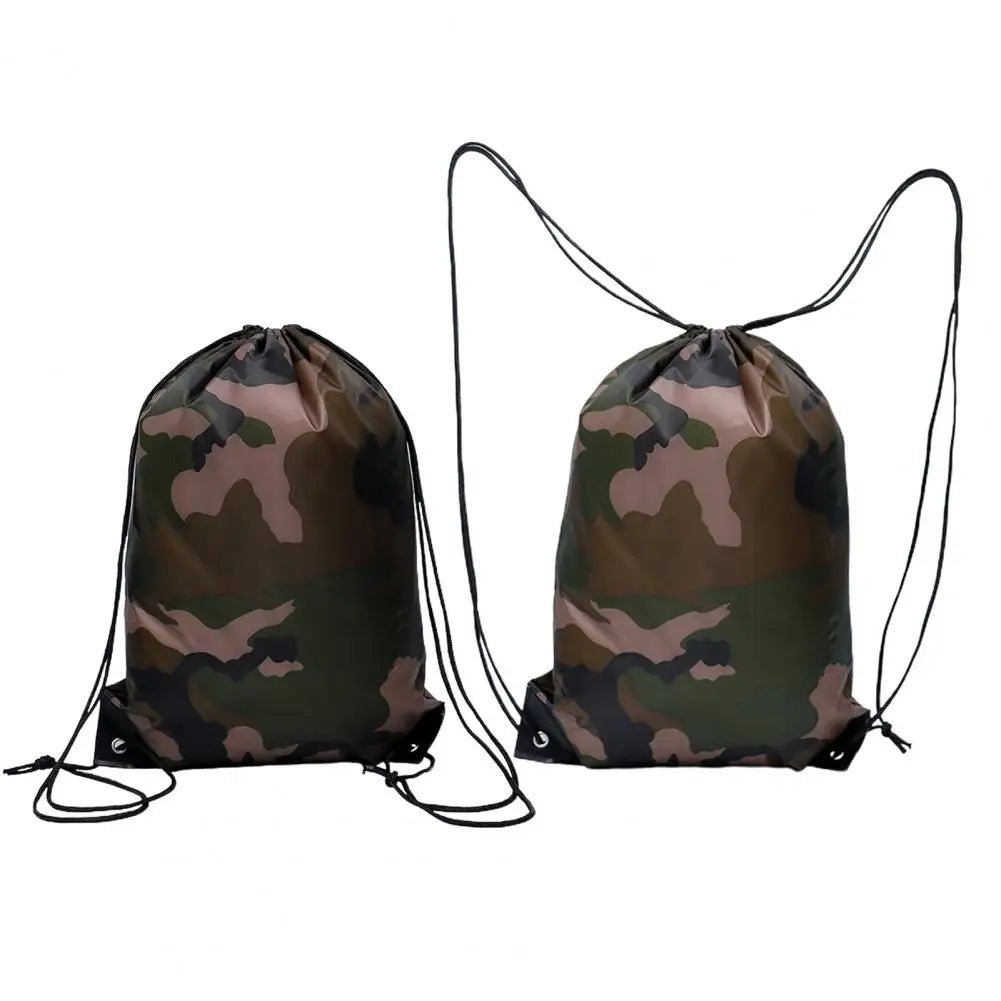 Sac à Dos Camouflage Léger à Cordon – Gym, Voyage, Camping & Randonnée | 43x34cm