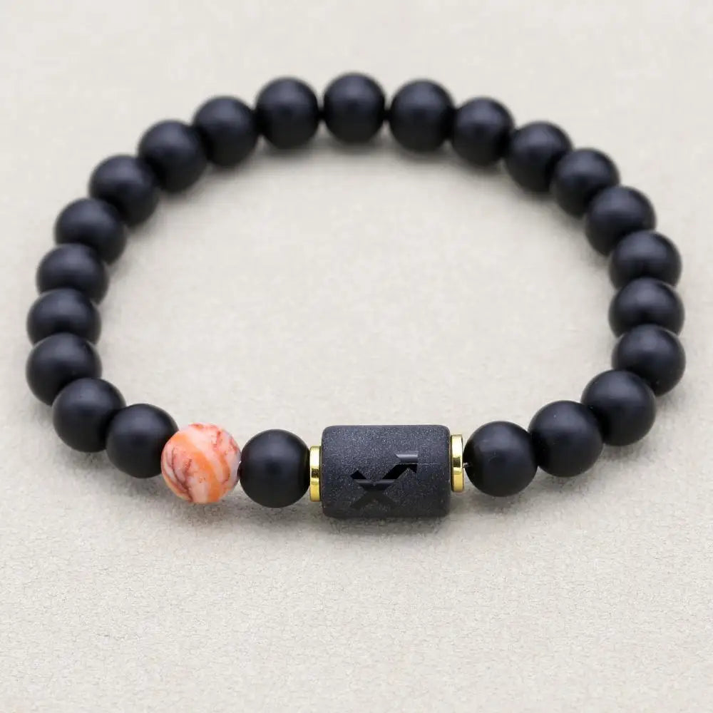 12 Constellation Bracelet Homme Zodiac Bangles Men Cancer Virgo Leo Libra Bracelet for Women Men Gift