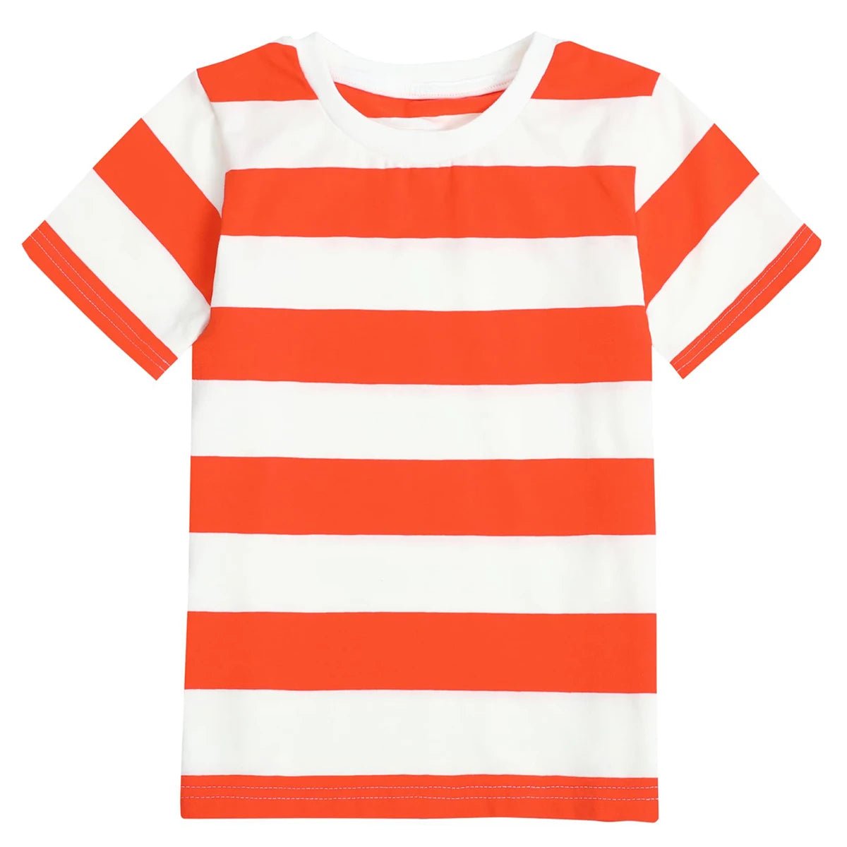 Kids Striped Tshirt Toddler T-shirt Boys Girls Cotton Short Sleeve Tops Children Summer Casual Tee Halloween Carnival Daily Wear