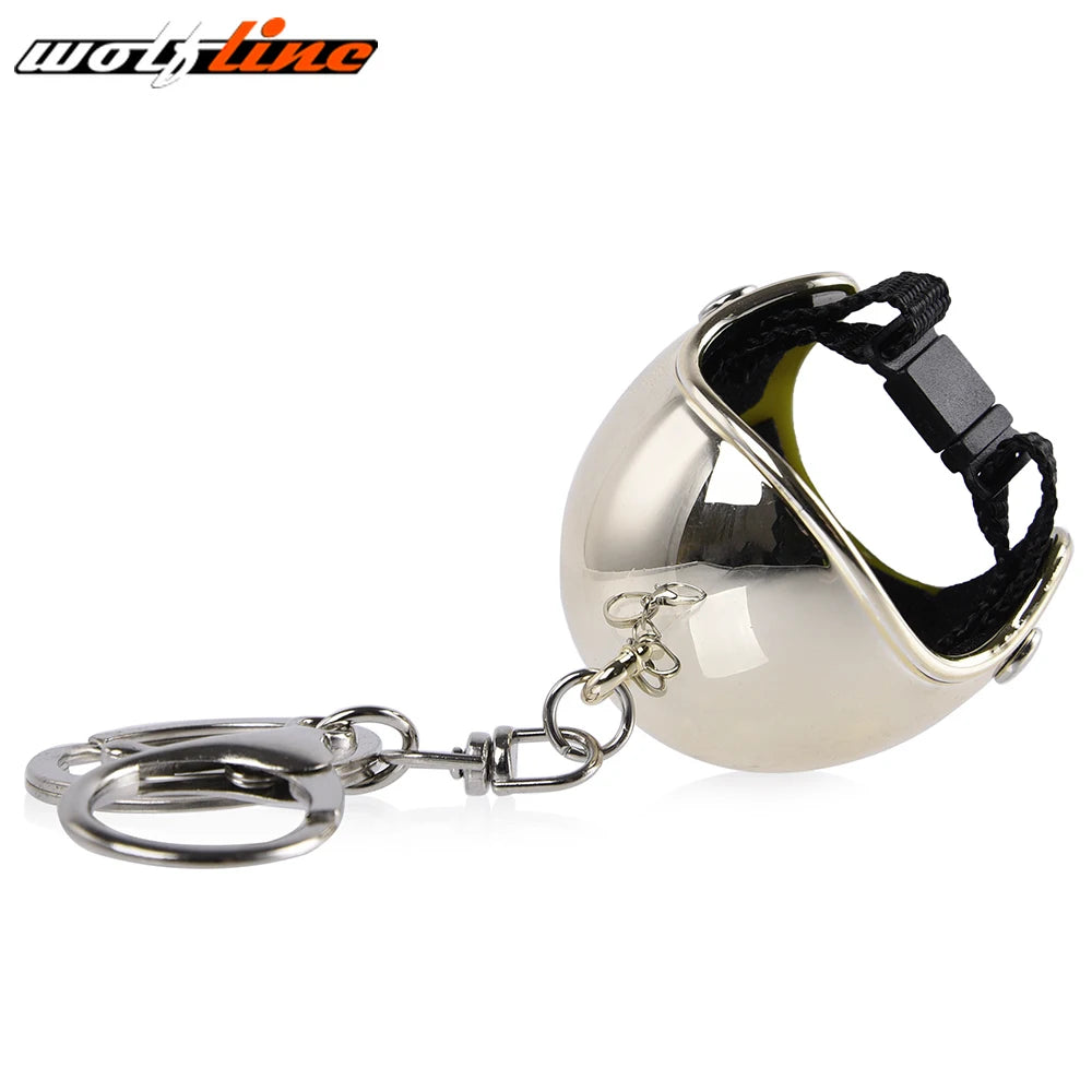 WOLFLINE Motorcycle Key Chain Helmet Keyring Motorbike Universal Accessories For Kawasaki Yamaha BMW Honda Benelli Harley Ducati