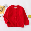 1-9Years Solid Color Baby Cardigan Boy Girl Newborn 9 to 12 18 Months Cotton Unisex Kids Knitted Cardigans Coat Children Clothes