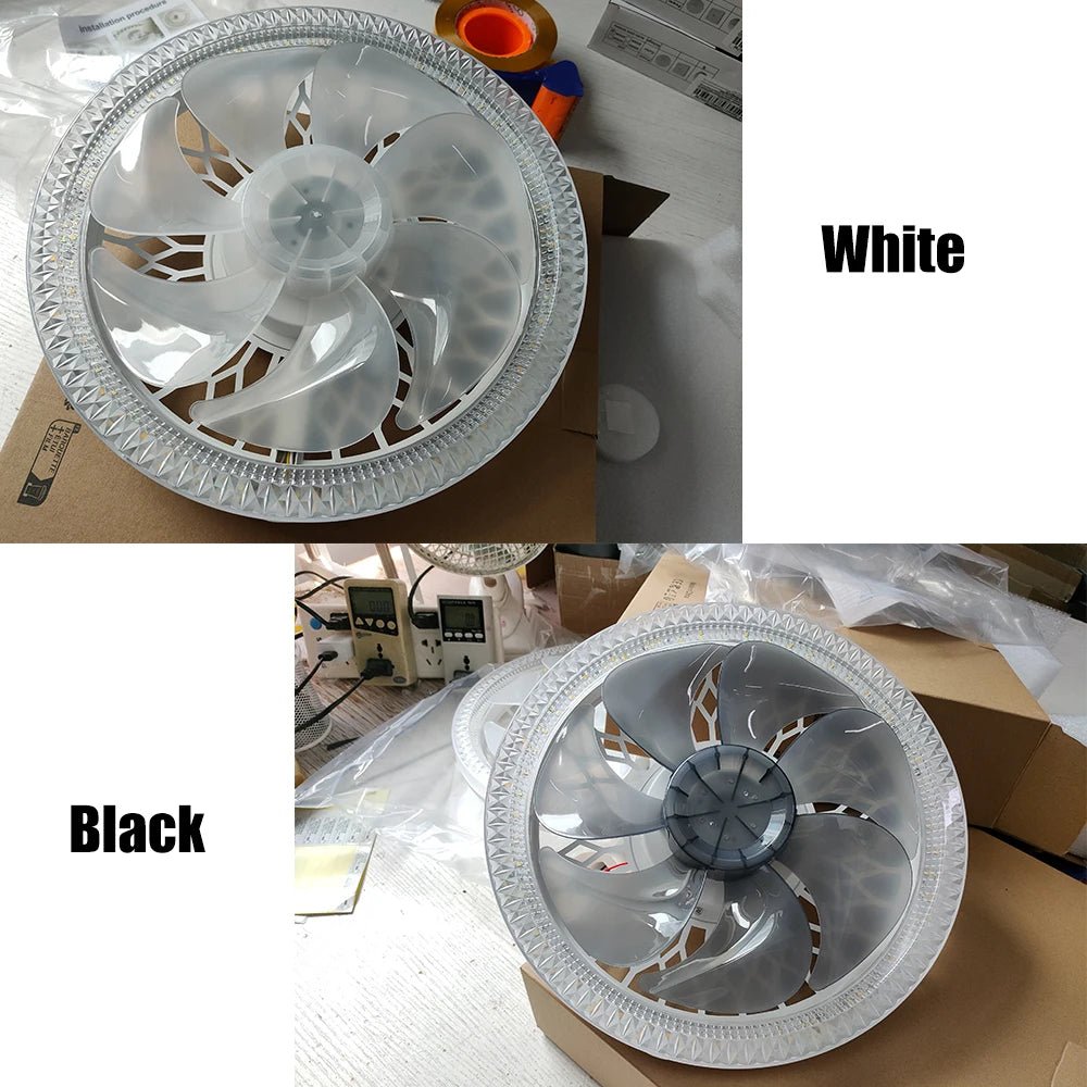 Ventilateur Plafonnier LED avec Télécommande E27 – 4 Vitesses, 360° | Cuisine & Maison