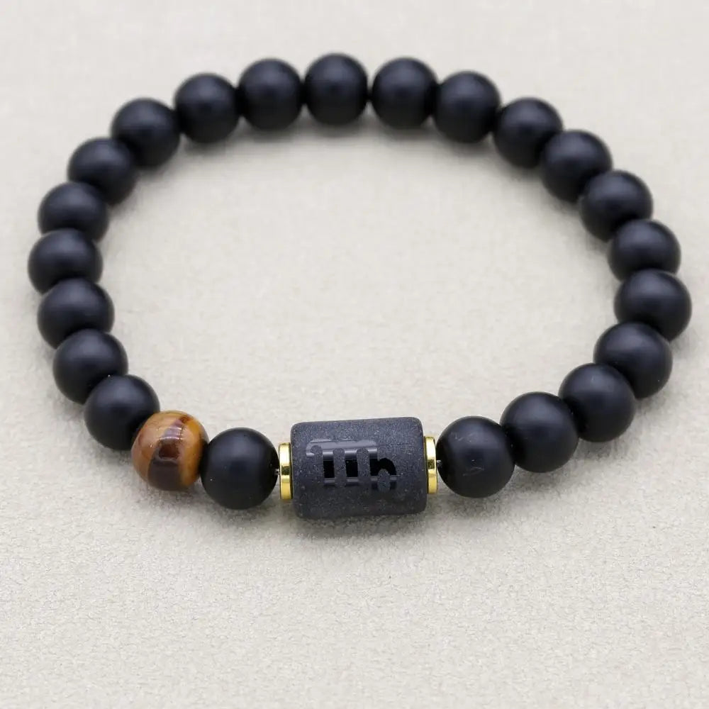 12 Constellation Bracelet Homme Zodiac Bangles Men Cancer Virgo Leo Libra Bracelet for Women Men Gift