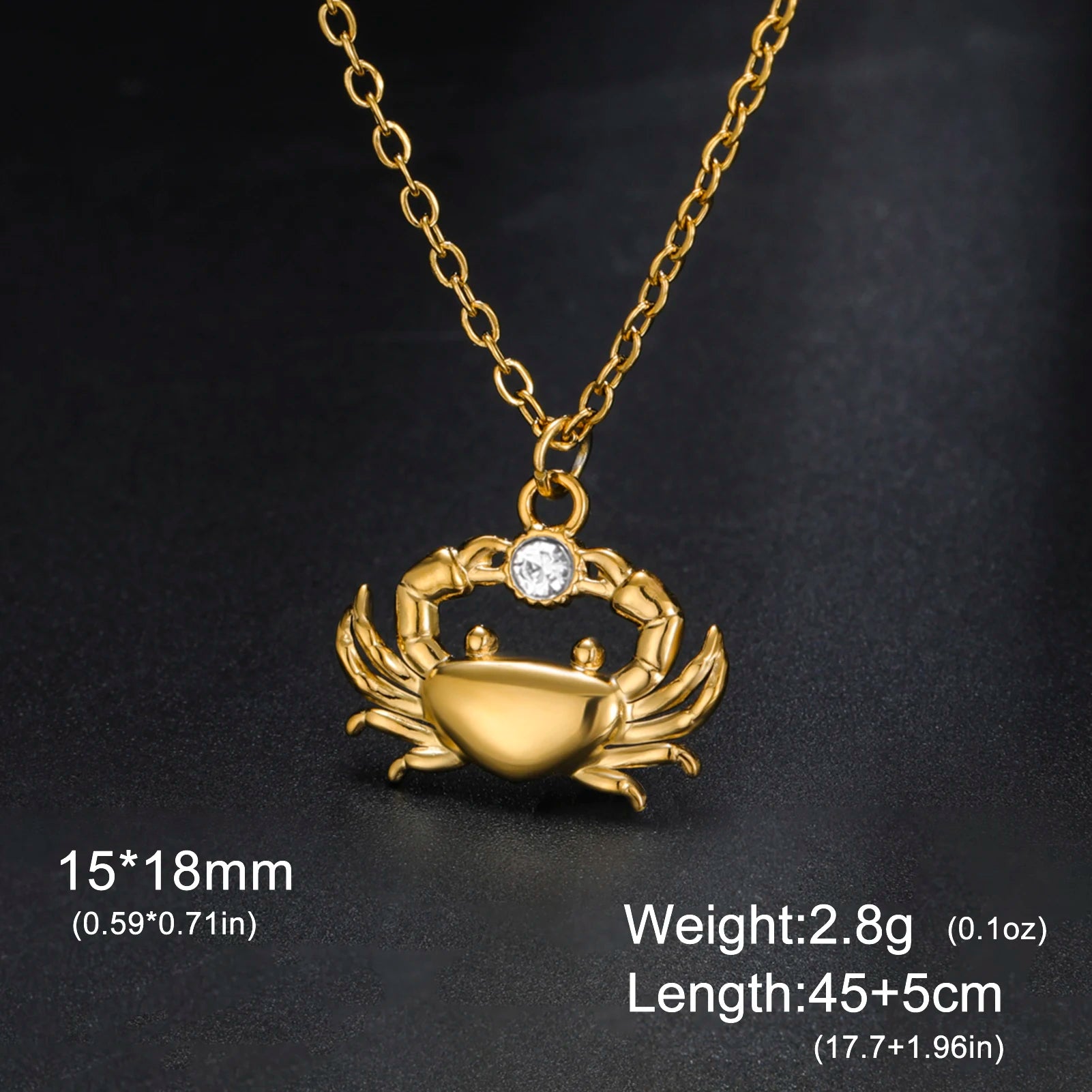Unift Boho Ocean Style Sea Crab Necklace for Women Stainless Steel Gold Color Aesthetic Fashion Beach Summer Jewelry Gift New