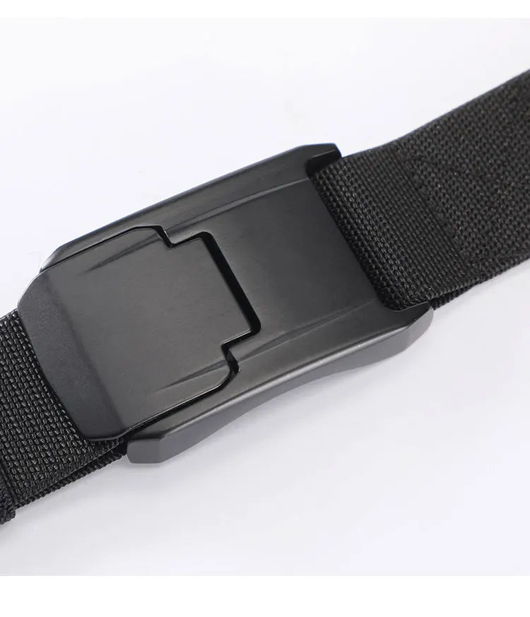 New Stretch Belt For Men and Women Quick Release Buckle Strong Real Nylon Unisex Elastic Belt Overalls Work Belt