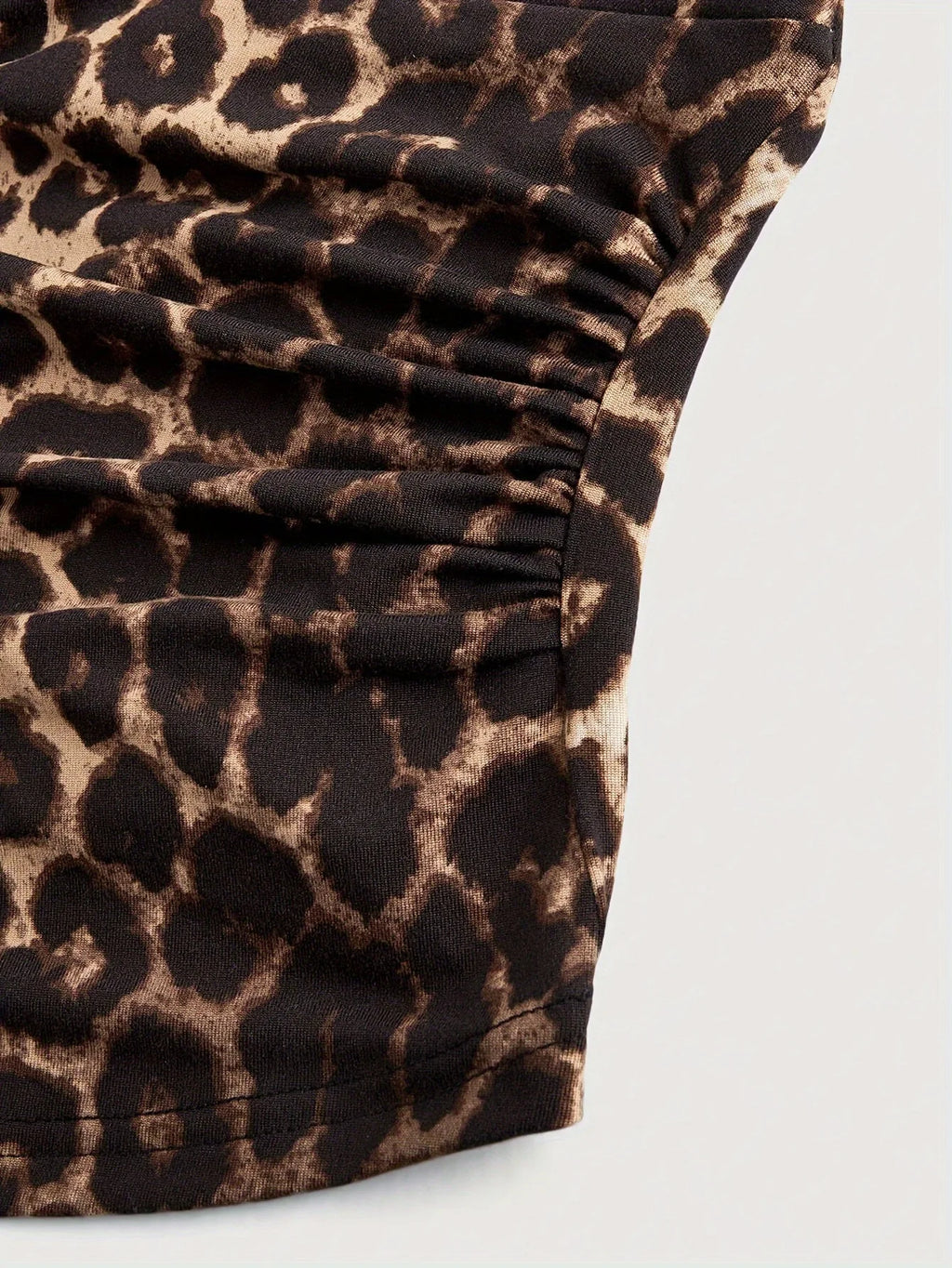 Top sans manches décontracté pour femmes, imprimé léopard rétro, dos nu, col halter, sexy, dos nu, à lacets, Ropa Para Mujer