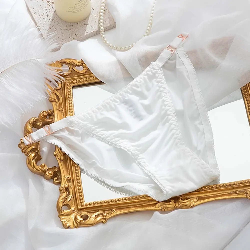 1Pc Women's Seamless Panties Ultra-thin Panties Fashion Sexy Girl low-Rise Ruffles Embroidery Smooth Fitness Panties