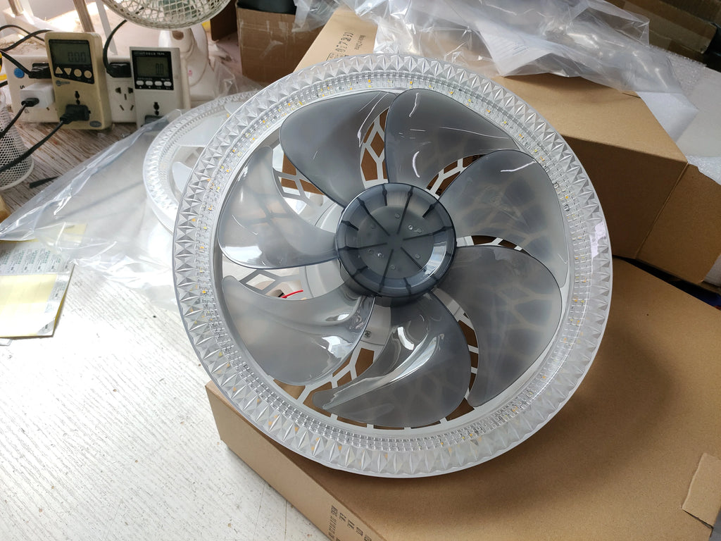 Ventilateur Plafonnier LED avec Télécommande E27 – 4 Vitesses, 360° | Cuisine & Maison