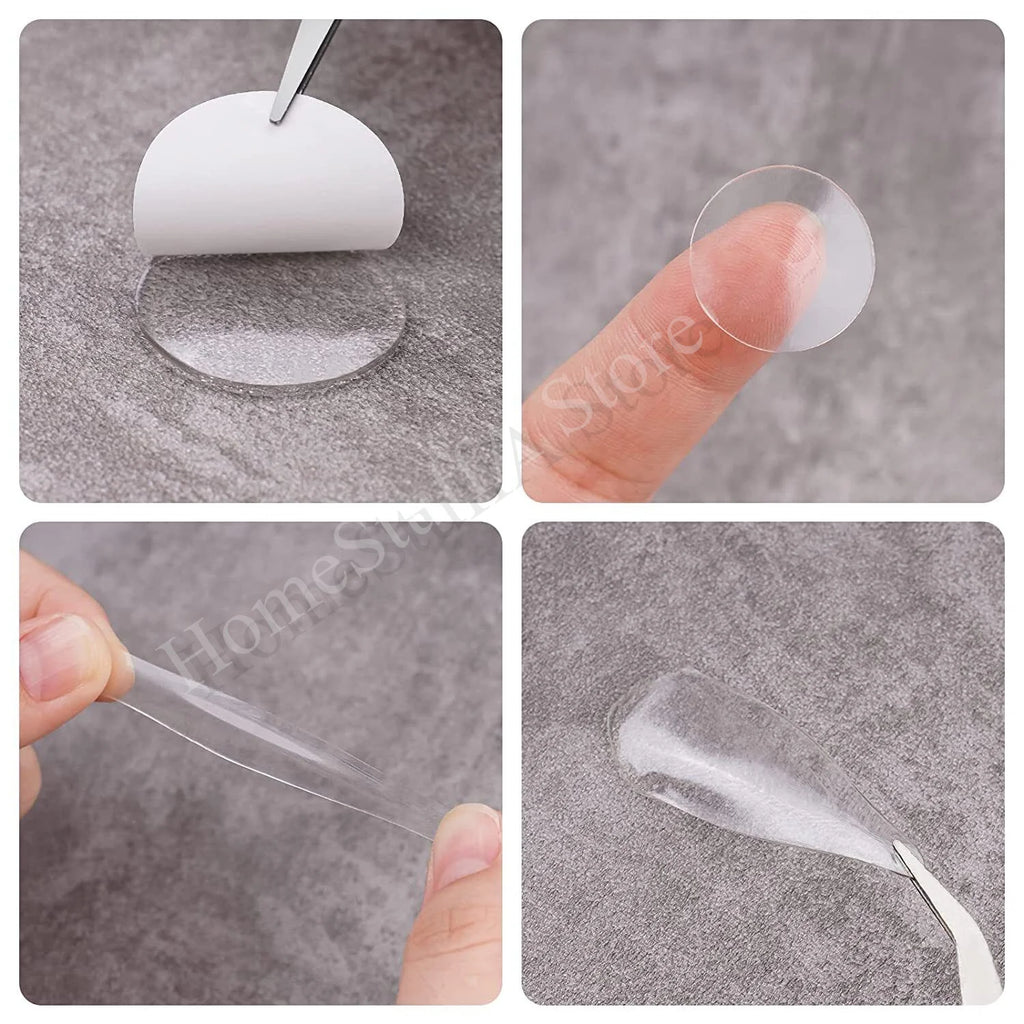 50 dot 1/1.5/2cm Adhesive Double Sided Tape Stickers Removable Round Sticky Tack No Trace Small Stickers for Festival Decoration