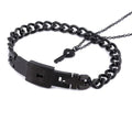 Couple Jewelry Stainless Steel Bracelet Love Lock Bracelet Can Be Opened Key Pendant Necklace Men And Women Valentine's Day Gift